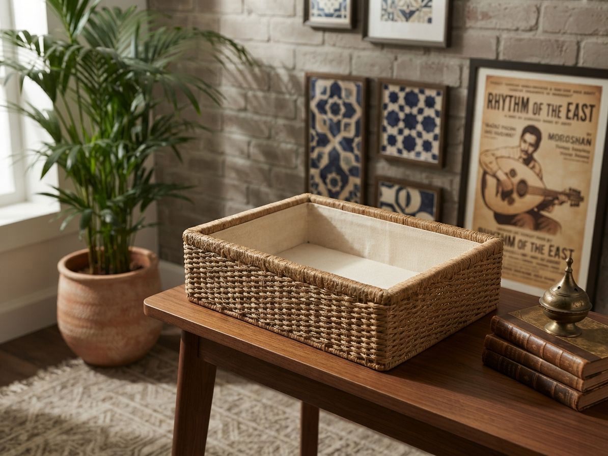 Handmade Reed Storage Basket